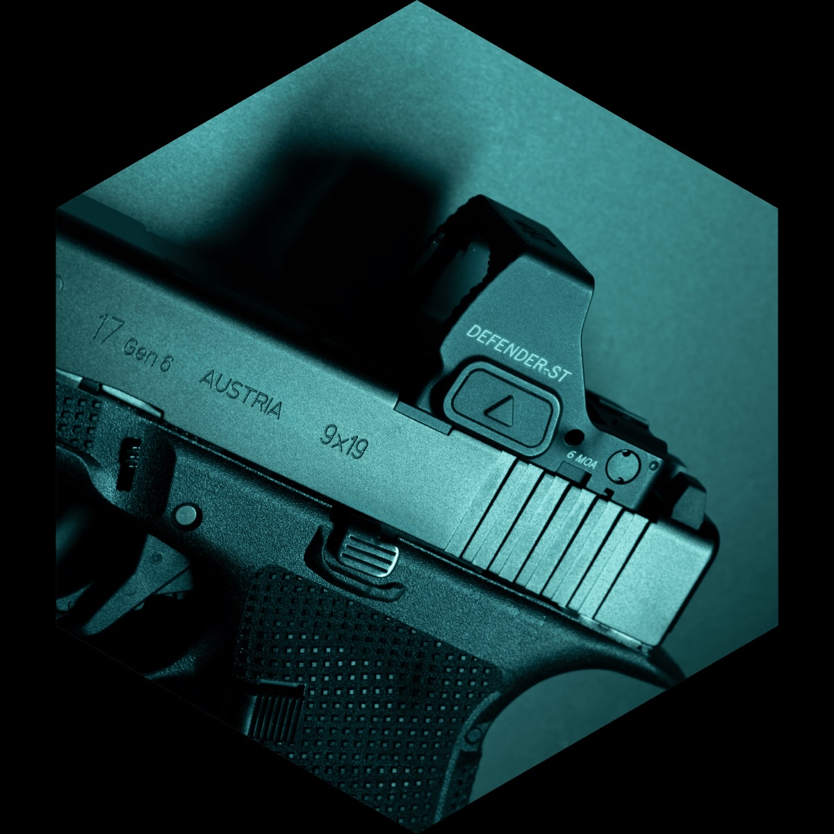 Gen6 GLOCK 17 with Vortex Defender SL optic mounted